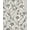 White, Pattern 1, variant on Design&I 8'x10' Washable Area Rug Sleek Flatweave Pet Friendly Black White Elegant Floral and Vine Design Graceful Curves with Dotted Detailing for King Size Bedroom, Under Bed