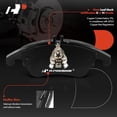 thumbnail image 6 of A-Premium 13.68 inch (322 mm) Front Vented Disc Brake Rotors + Ceramic Pads Kit Compatible with Select Mercedes-Benz Models - C300 2011/2013-2014, C350 2008-2015, E250, E350, E400, SLK300, SLC300, 6 of 9