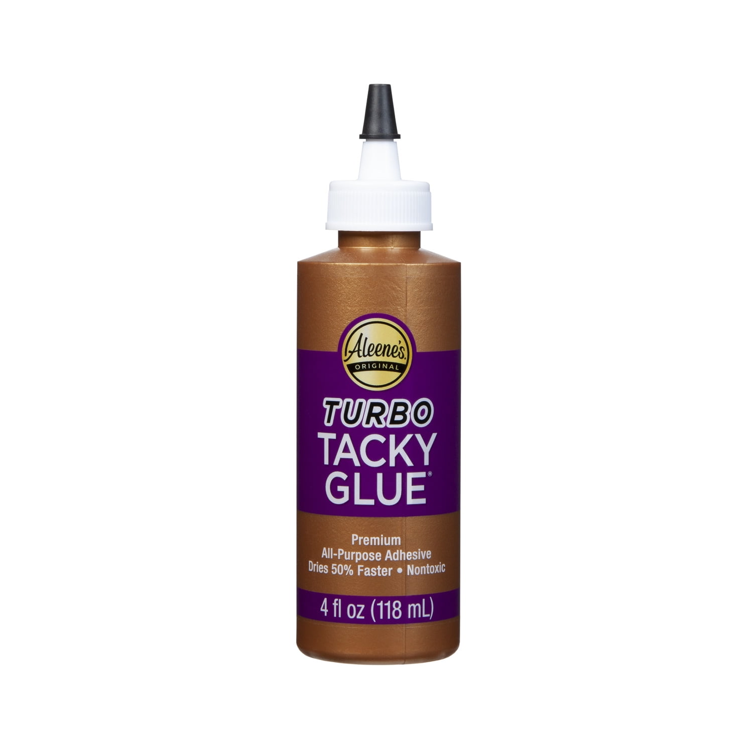 Aleene's Turbo Tacky White Glue 4 fl oz, Dries Fast, Premium All-Purpose Adhesive, Dries Clear
