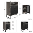 thumbnail image 3 of Ameriwood Home Purdue Storage Cabinet, Gray Oak, 3 of 9