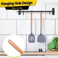 thumbnail image 5 of Silicone Cooking Utensils Kitchen Utensil Set - Heat Resistant, Wooden Handle Kitchen Gadgets with Holder for Nonstick Cookware (BPA Free),, 5 of 6