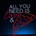 thumbnail image 2 of Handmadetneonsign All You Need Is Love And Pizza Neon Sign, Pizza Wall Art Decor, Pizza Food Store Wall Decor, 2 of 5