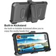 thumbnail image 7 of Takfox Moto G Stylus 5G 2025 Case, for Motorola G Stylus 2025 5G Belt Clip Holster Phone Case [Built-in Screen Protector] Kickstand Full-Body Military Grade Protective Shockproof Cover-Black, 7 of 7