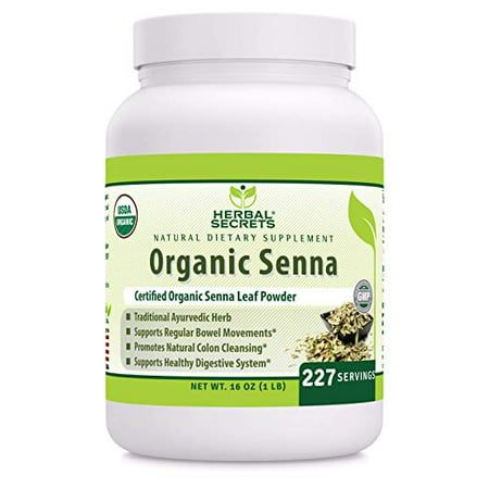 Herbal Secrets Organic Senna 500 Mg 120 Organic Tablets (Non-GMO) - Supports Healthy Weight Management, Regular Bowel Movement, Promotes Natural Colon (Best Way To Keep Regular Bowel Movements)