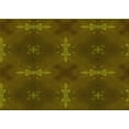 thumbnail image 1 of Ahgly Company Machine Washable Indoor Rectangle Transitional Dark Yellow Green Area Rugs, 4' x 6', 1 of 7
