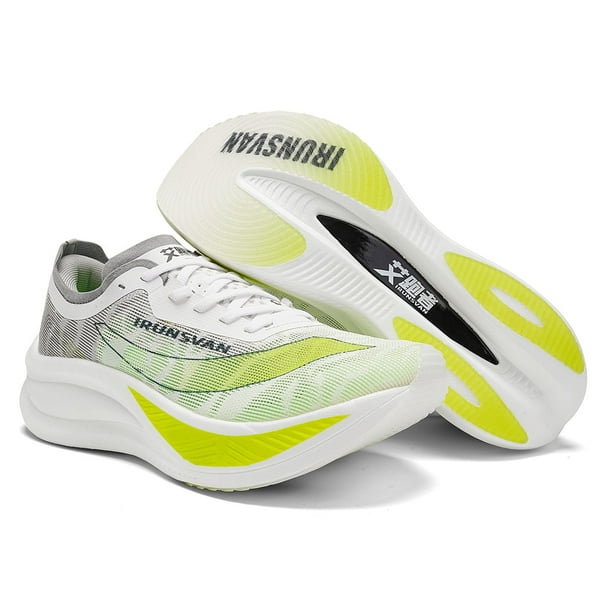 Tennis de Carrera Profesionales IRUNSVAN HEAT 1.0 para Hombre - Placa de Carbono, Ultra Ligeras con Amortiguación y Soporte Estable para Maratón