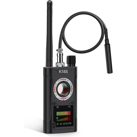 4-in-1 Hidden Camera Detector, Find GPS Trackers, RF Bugs & Spy Cameras for Hotel Room, Bathroom, Car, and Office Security