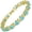 Aquamarine | MAR, variant on 14K Gold Plated Tennis Bracelet, Women's - Colored Birthstone, 6mm Round Cubic Zirconia Gemstone, 7-inch, Hypoallergenic Material, Comes with Gift Box, Perfect Anniversary/Birthday Gift.