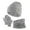 Grey, variant on MuXiKeJi Baby Winter Hat Set Toddler Girls Knit Gloves Scarf Neck Warmer Lined Cold Weather Accessories