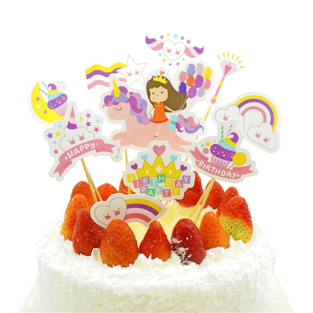 Leking 10pcs Set Decoration De Gateau D Anniversaire De Licorne Pour Les Filles Walmart Canada Leking 10pcs Set Decoration De Gateau D Anniversaire De Licorne Pour Les Filles Walmart Canada