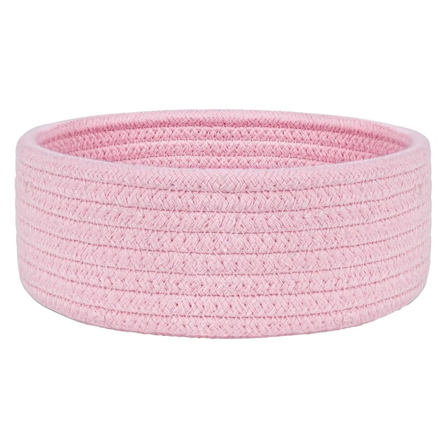 Clearance! Yiteos Storage Case, Small Woven Baskets Tiny Oval Shallow Storage Baskets Mini Cotton Rope Empty Decorative Basket Boho Little Organizer For Nursery Room Kids Baby Dog Toy Gifts