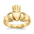 thumbnail image 1 of 14K Yellow Gold Polished Claddagh Ring, 1 of 2