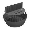 thumbnail image 1 of Bandeja plegable de silicona Strade Fareast Limited para freidora de aire con divisor, 1 of 8