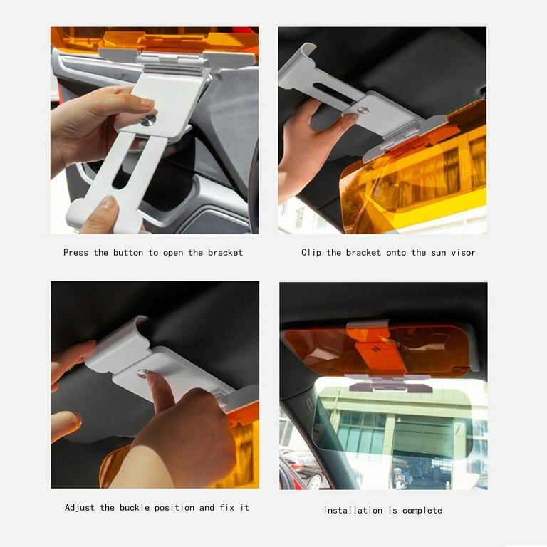 Car Visor, Day And Night Anti-G-lare Visor, 2 In 1 Automobile Sun Anti-UV  Block Visor, Non G-lare Anti-Dazzle Sunshade Mirror Goggles Shield For Driving  Goggles 
