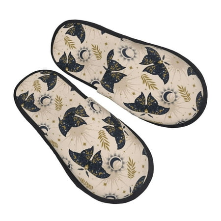 

House Slippers for Women Men - Ramadan moth Soft House Shoes Fuzzy Slippers Lightweight Slip-On Cozy House Slippers for Woman Indoor Outdoor