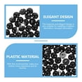 thumbnail image 2 of STRANDCHIC 100pcs Black Resin Sewing Buttons for Clothes, Elegant Plastic Craft Buttons for and Garment Accessories, 2 of 6