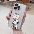 thumbnail image 3 of Funda de teléfono transparente de dibujos animados s-snoopy para iPhone 15, 13, 14, 12, 11 Pro MAX, XR, X, SE, XS, 14 Mini, 3 of 5