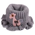 thumbnail image 1 of Kids Knitted Scarf Windproof Cartoon Warm Winter Circle Scarf Winter Neck Gaiter, 1 of 10