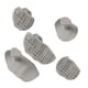 thumbnail image 3 of Arapes entrenamiento anti-Deslizamiento ergonómico para push-Ups mancuernas (gris claro), 3 of 9