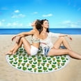 thumbnail image 3 of kladzum Beach Towel Round Printed Microfiber Beach Towel Super Lightweight Colorful Bath Towel Sandproof Beach Blanket Beach Mat Multi-Purpose Towel for Travel Swimming Pool, 3 of 5
