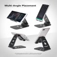 thumbnail image 4 of Mobile Phone Holder Seat Desktop for IPAD Tablet Charging Base  Double Adjustable Shelf, 4 of 7