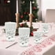 thumbnail image 1 of Juego de vajilla desechable para fiestas, tema de Año Nuevo en blanco y plata con platos, vasos y pañuelos, papel duradero para reuniones y celebraciones navideñas, pack 16/20, 1 of 6
