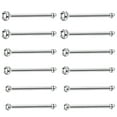 thumbnail image 5 of DESIGNICE Studded Nose Piercing Rings, Stainless Steel, White, 1.5-2.5mm, 60-120 Piece, 5 of 7