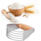 thumbnail image 3 of Pastry Mixer, Stainless Steel Dough Mixer with Heavy Duty Blade Professional Soft Handle Pastry Cutter for Butter, Pies, Cakes (Orange), 3 of 4