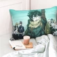 thumbnail image 6 of My Hero Academia Season Pillowcase Cushion Pillow Covers With Hidden Zipper Pillow Case Decor For Bed Dorm Sofa Couch Car 16"x24", 6 of 8