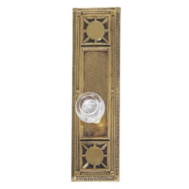 Plaque de Porte Intérieure Double Ensemble Factice - Nickel Satiné