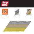 thumbnail image 3 of Uñas para enmarcar Grip-Rite GRP8RH1, 2,4 cm x 0,3 cm, ángulo de 30°, 3 of 8