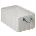thumbnail image 1 of Caja de Almacenamiento de Ropa con de Metal Plegable una Rayas Beige Caja de Almacenamiento de Pantalones de Gran Capacidad, 1 of 5