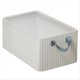 thumbnail image 1 of Caja de Almacenamiento de Ropa con de Metal Plegable una Rayas Beige Caja de Almacenamiento de Pantalones de Gran Capacidad, 1 of 5