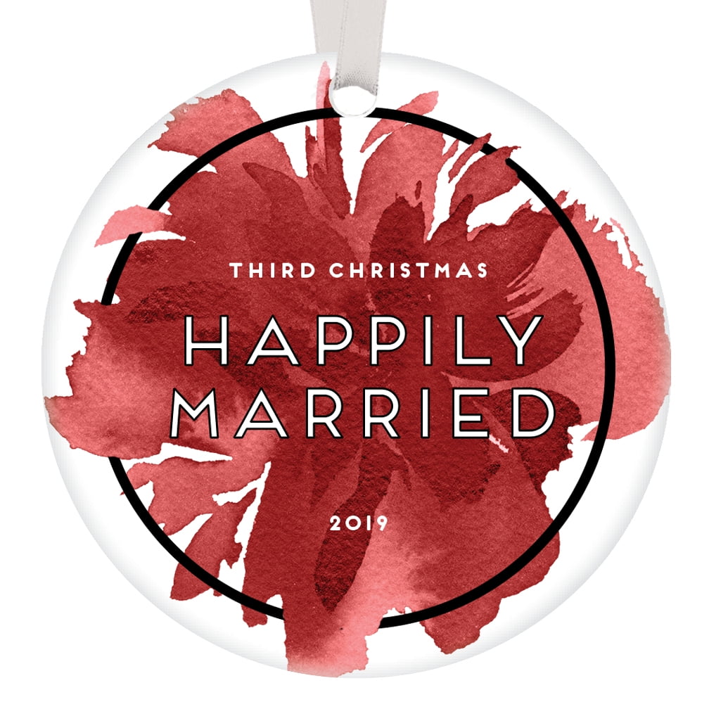 Third Christmas Happily Married 2019 Ornament Mr Mrs 3rd Anniversary Happy Couple Holiday Keepsake Gift Ideas Husband Wife Presents Pretty Watercolor Floral 3 Ceramic Tree Decoration Or0822 3 Walmart Com,Planting Tomatoes From Seed