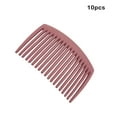 thumbnail image 5 of Linyer 10 Pieces Hair Combs Classical Simple Pointed-Toothed Decoration Plastic Fork Comb Tools Women Headwear for Lady Cameo Brown, 5 of 6