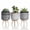 Black, variant on Teresa's Collections 3 Pcs Artificial Succulents Plants in Ceramic Pot for Table Decor Assorted Faux Succulents for Indoor Living Room Bedroom Decor