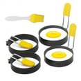 thumbnail image 2 of Homerr Multipurpose Egg Mold Diverse Shape Kitchen Mold Easy Release Egg Ring Multi Purpose Round Shape Dishwasher Safe Fried Egg Breakfast Supply Available in 1Pc/2Pcs/4Pcs, 2 of 8