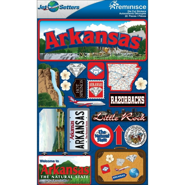 Jet Setters Dimensions Stickers-Arkansas