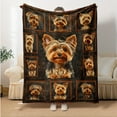 thumbnail image 5 of Soft Throw Blanket Soft Lightweight 1pc Yorkshire Terrier HD Print Throw Blanket for RV Travel Camping And Home Decor Ideal for All Seasons RV Bedding, 5 of 6