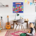 thumbnail image 4 of Calendar Monthly Chart Wall-mounted Teaching Aid Tool Scratch-Resistant Colorful Lightweight Hanging Bag Home School Classroom Blue, 4 of 7
