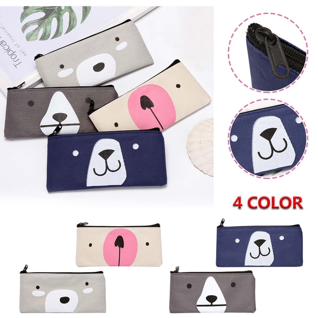 XWSHYW Estuche para Lápices Estuche para Lápices con Diseño de Dibujos Animados de Moda, Almacenamiento de Papelería de Gran Capacidad para Estudiantes, Almacenamiento para Exámenes
