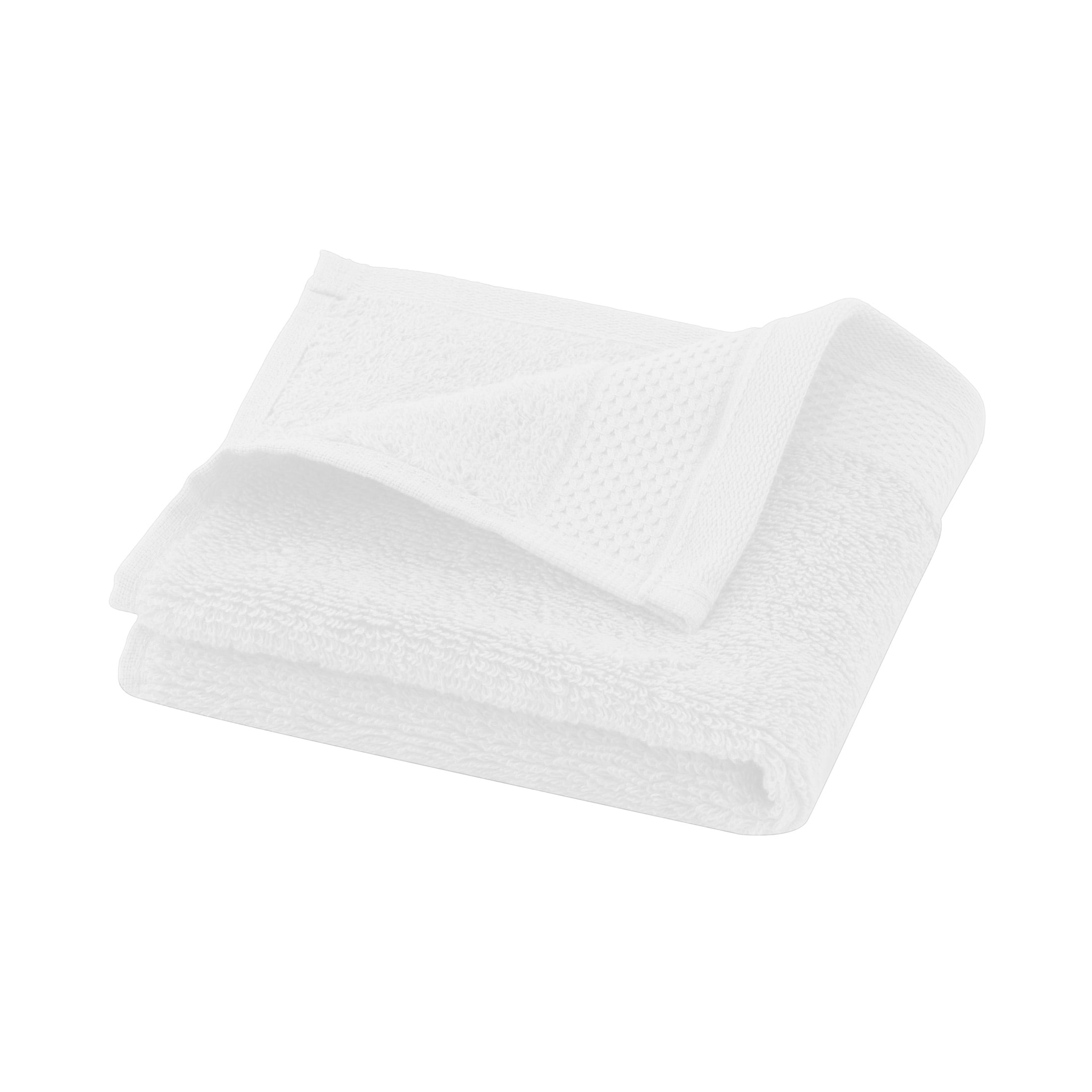 Hotel Style 6-Piece Bath Towel Set, 100% U.S. Grown Cotton, Arctic White