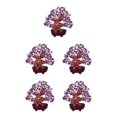 thumbnail image 3 of Advancent Mini Crystal Money Tree Bonsai Style Decor Purple Tree Office Home Feng Shui Type2 NO2, 3 of 6