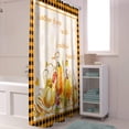 thumbnail image 5 of Fall Shower Curtain Harvest Fruits Shower Curtains for Bathroom Pumpkin Fallen Leaves Orange Plaid Bath Curtains Sets for Autumn Thanksgiving Seasonal Bathroom Decor Fabric Waterproof 72 x 72 in, 5 of 5