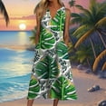 thumbnail image 2 of Summer Dresses For Women Digital Print Pocket V Neck Personality Fashion Loose Casual Dress Mother Of The Bride Dresses For Wedding, 2 of 4