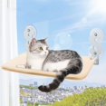 thumbnail image 2 of Suction Cup Cat Hammock - Foldable Suspended Cat Bed for Balcony Window Glass ShopWise Round, 2 of 11