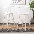 thumbnail image 2 of SAFAVIEH Blanchard Contemporary Bar Stool, White, Set of 2 (21.7 in. W x 20.5 in. D x 41.5 in. H), 2 of 13