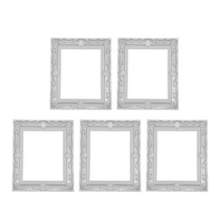  HOMSFOU 10pcs Diy Photo Frame Desk Topper Baroque Photo Frames  Shooting Props Small Photo Frame Tuile Molds Silicone Jewelry Photo Props  Frame Resin Picture Frame White Wall Hanging