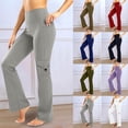 thumbnail image 2 of Fengactive Women's Yoga Pants Long Bootleg High-Waisted Flare Pants with Pockets, 2 of 6