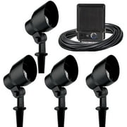 Malibu 20-Watt Flood Light Kit 4-Piece with 50ft Cable and 120W Transformer for Outdoor Landscape Lighting